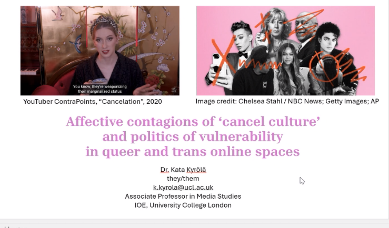 ‘Cancel culture’ and politics of vulnerability in queer/trans online